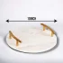 Round Marble Tray With Handle