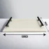 Square Marble Tray White With Handle